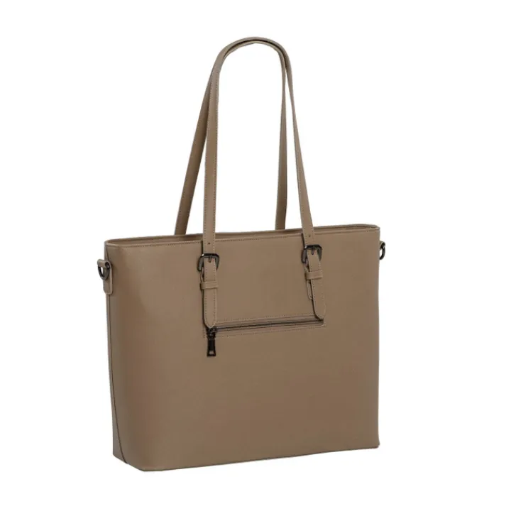Shoppers|Schoudertassen>Daniel Ray Lithgow Laptop Shopper taupe