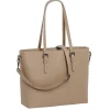 Shoppers|Schoudertassen>Daniel Ray Lithgow Laptop Shopper beige