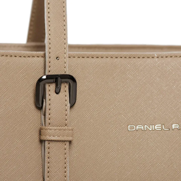 Shoppers|Schoudertassen>Daniel Ray Lithgow Laptop Shopper beige