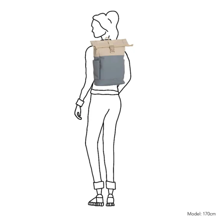 Kleine Rugzakken|Heren Rugzakken>Daniel Ray Pittsburgh Water-Repellent Backpack soft blue/beige