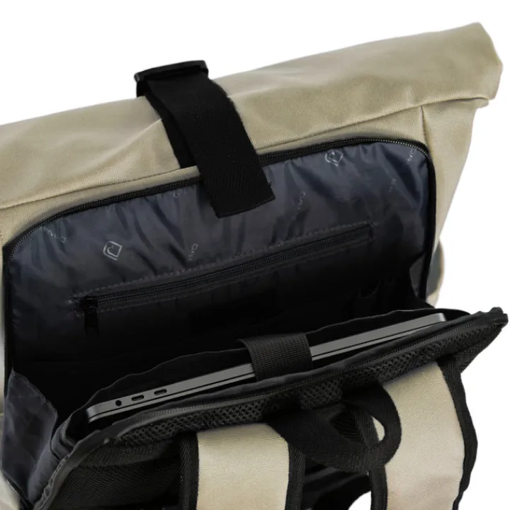 Daypack|15.6 Inch Laptoptassen>Daniel Ray Wangaratta Rolltop Backpack XL beige