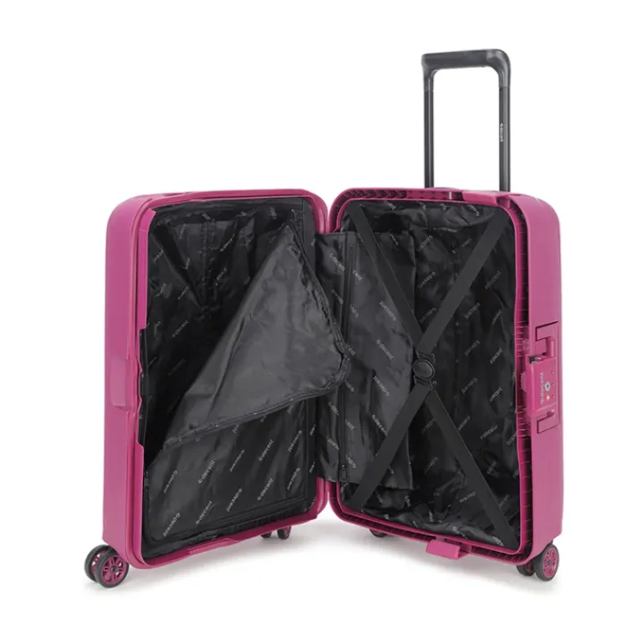 Transavia Trolleys|Handbagage Trolleys>Decent Axiss-Fix 4 Wiel Cabin Trolley 55 lavendel