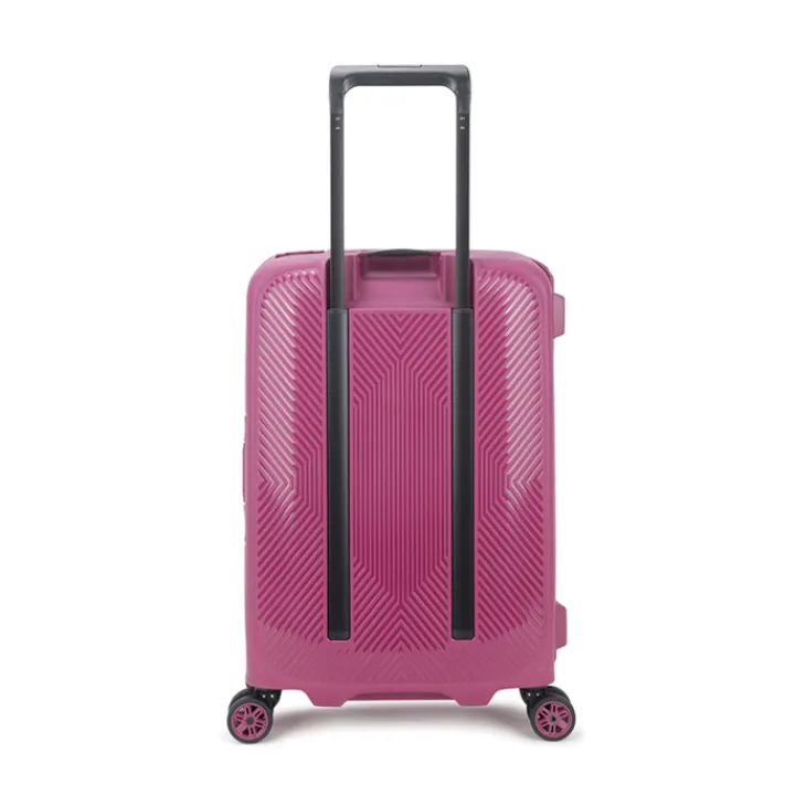 Transavia Trolleys|Handbagage Trolleys>Decent Axiss-Fix 4 Wiel Cabin Trolley 55 lavendel