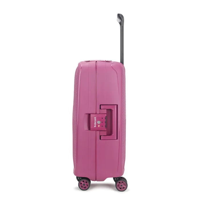 Transavia Trolleys|Handbagage Trolleys>Decent Axiss-Fix 4 Wiel Cabin Trolley 55 lavendel