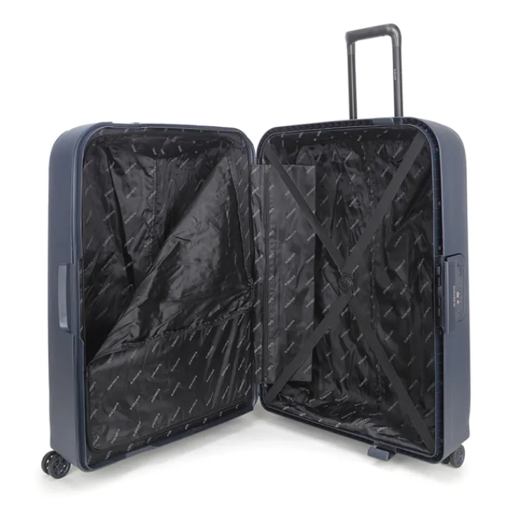 Harde Koffers|Reiskoffers>Decent Axiss-Fix 4 Wiel Trolley 78 donkerblauw