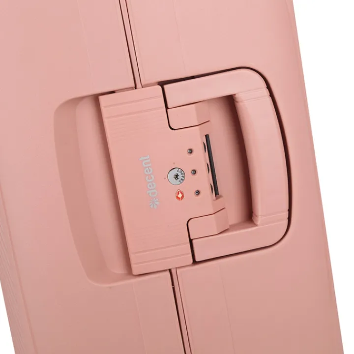 Harde Koffers|Reiskoffers>Decent Axiss-Fix 4 Wiel Trolley 68 licht roze