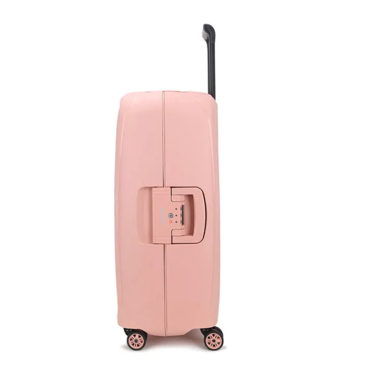 Harde Koffers|Reiskoffers>Decent Axiss-Fix 4 Wiel Trolley 68 licht roze