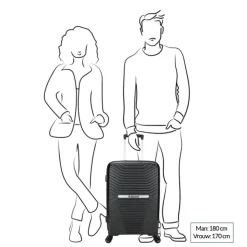 Lichtgewicht Koffers|Harde Koffers>Decent Cross-One Trolley 66 black