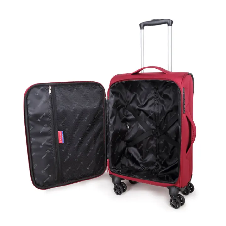 Handbagage Trolleys|Lichtgewicht Koffers>Decent D-Upright Trolley 55 red