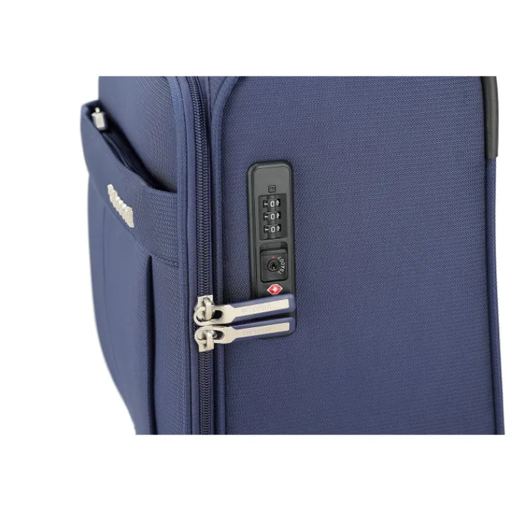 Handbagage Trolleys|Reistrolleys>Decent D-Upright Underseater Trolley 42cm dark blue
