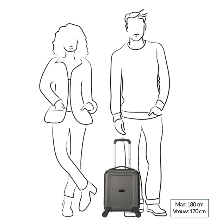 Handbagage Trolleys|Reistrolleys>Decent Maxi Air Underseater Trolley 42 anthracite
