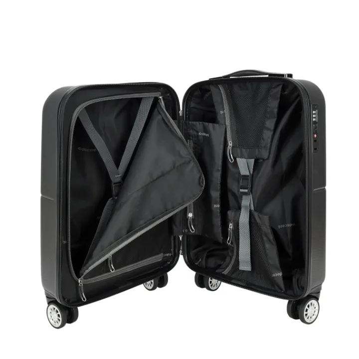 Handbagage Trolleys|Handbagage Koffers>Decent Neon-Fix Trolley 55 antraciet