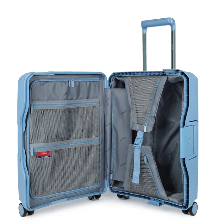 Transavia Trolleys|Ryanair Trolleys>Decent Smart Cabin Trolley 55 lightblue