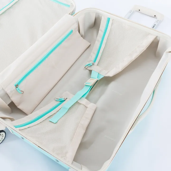 Transavia Trolleys|Klm Trolleys>Decent Star-Maxx Handbagage Trolley 55 pastel groen