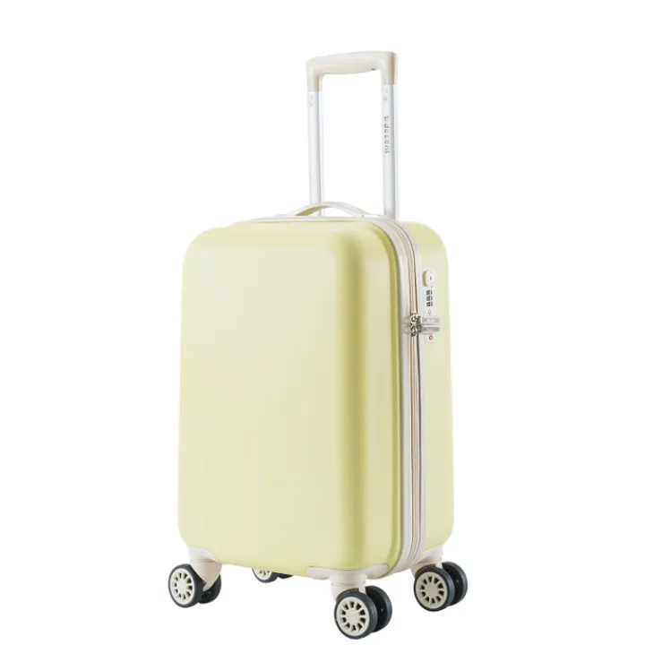Transavia Trolleys|Klm Trolleys>Decent Star-Maxx Handbagage Trolley 55 pastel geel