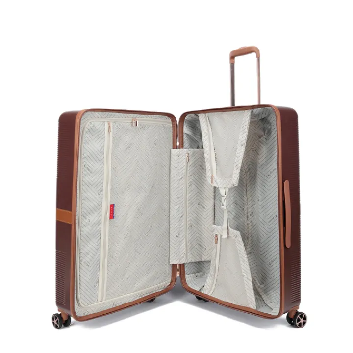 Reistrolleys|Reiskoffers>Decent Stella Spinner Large 77 brown