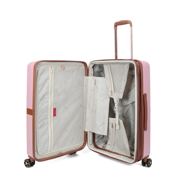 Reistrolleys|Reiskoffers>Decent Stella Trolley 67 Expandable dusty pink