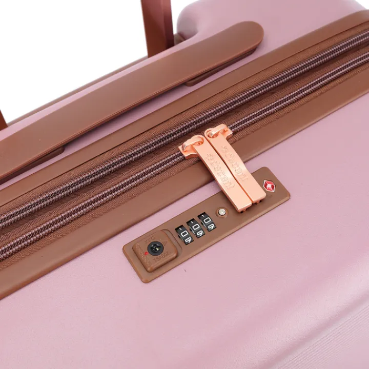 Reistrolleys|Reiskoffers>Decent Stella Trolley 67 Expandable dusty pink