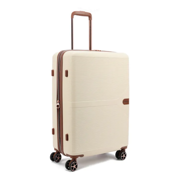 Reistrolleys|Reiskoffers>Decent Stella Trolley 67 Expandable off white
