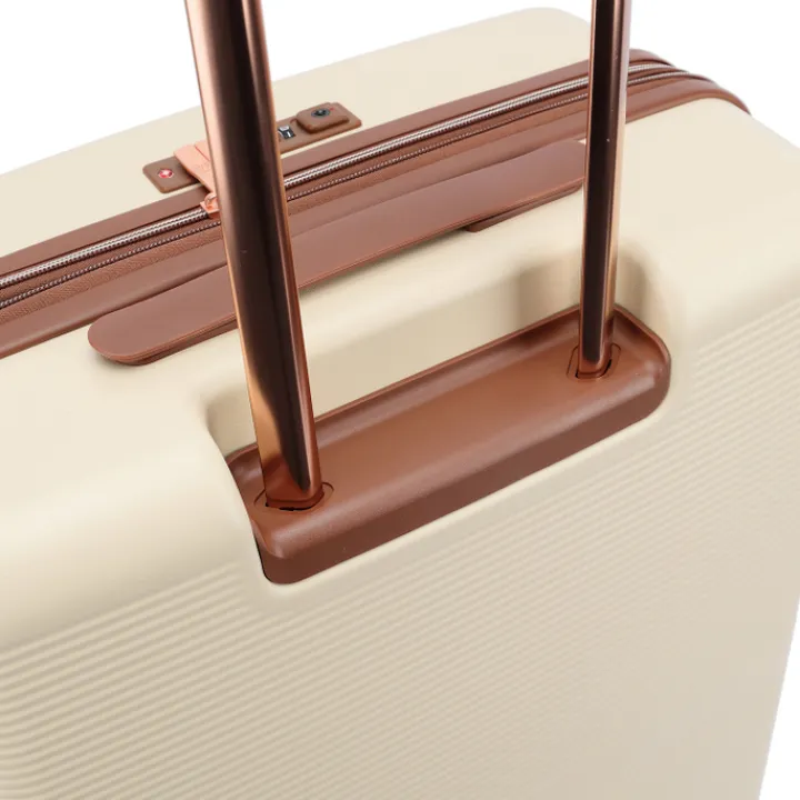 Reistrolleys|Reiskoffers>Decent Stella Trolley 67 Expandable off white