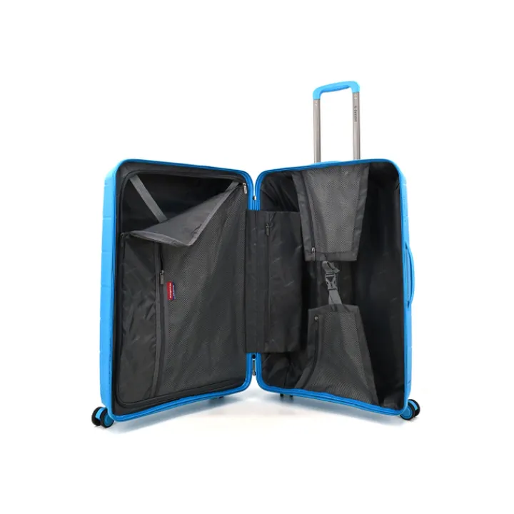 Reistrolleys|Reiskoffers>Decent Straight-Line Large Trolley petrol blue