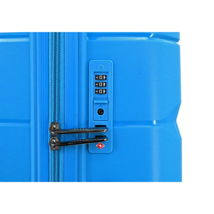 Reistrolleys|Reiskoffers>Decent Straight-Line Large Trolley petrol blue