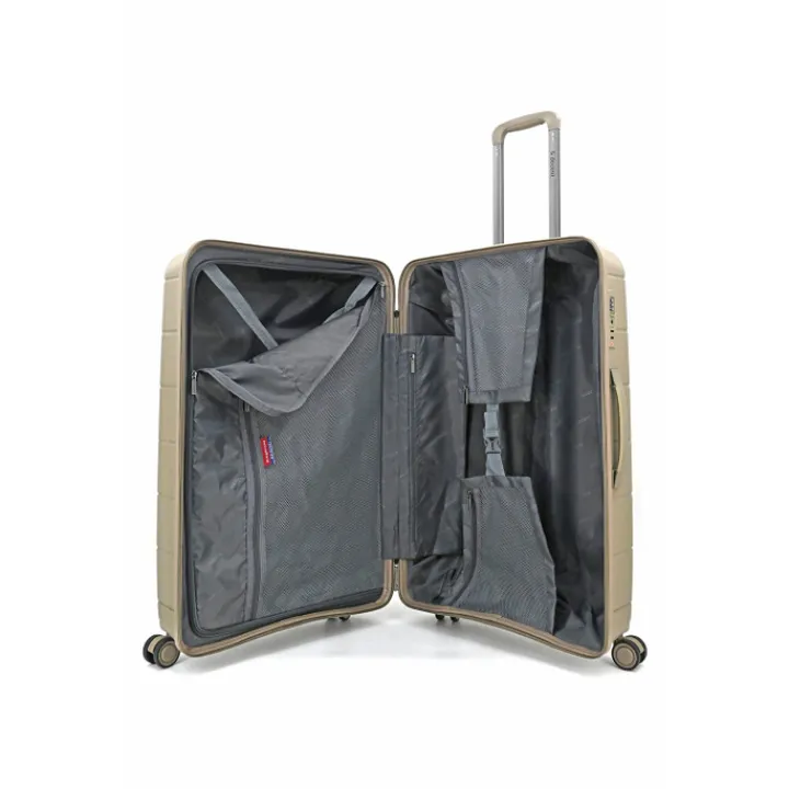 Reistrolleys|Reiskoffers>Decent Straight-Line Large Trolley champagne