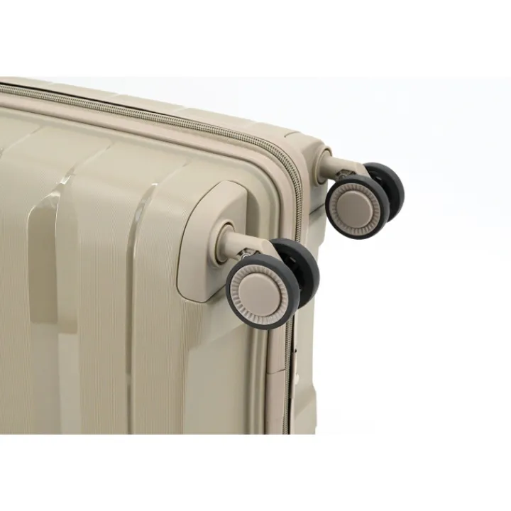 Reistrolleys|Reiskoffers>Decent Straight-Line Large Trolley champagne