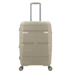Reistrolleys|Reiskoffers>Decent Straight-Line Medium Trolley champagne