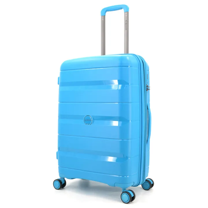 Reistrolleys|Reiskoffers>Decent Straight-Line Medium Trolley petrol blue