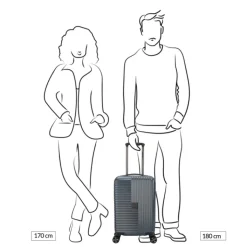 Transavia Trolleys|Klm Trolleys>Decent Tourister Cabin Trolley 55/35 taupe