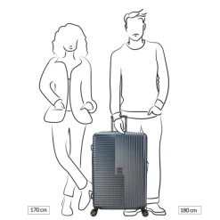 Harde Koffers|Reiskoffers>Decent Tourister Large Trolley 76 old rose