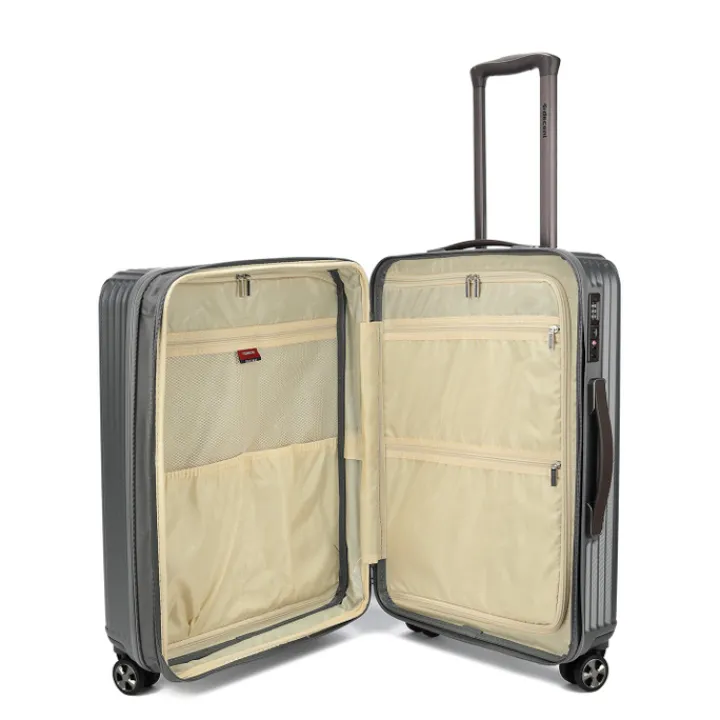 Harde Koffers|Reiskoffers>Decent Tourister Medium Trolley 66 grey