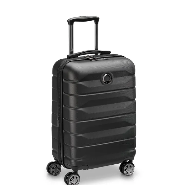 Transavia Trolleys|Ryanair Trolleys>Delsey Air Armour 4 Wheel Slim Cabin Trolley 55/40 black
