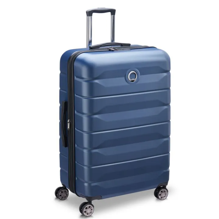 Reistrolleys|Reiskoffers>Delsey Air Armour 4 Wheel Large Trolley 77 Expandable night blue