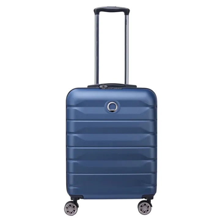 Transavia Trolleys|Ryanair Trolleys>Delsey Air Armour 4 Wheel Slim Cabin Trolley 55/40 night blue
