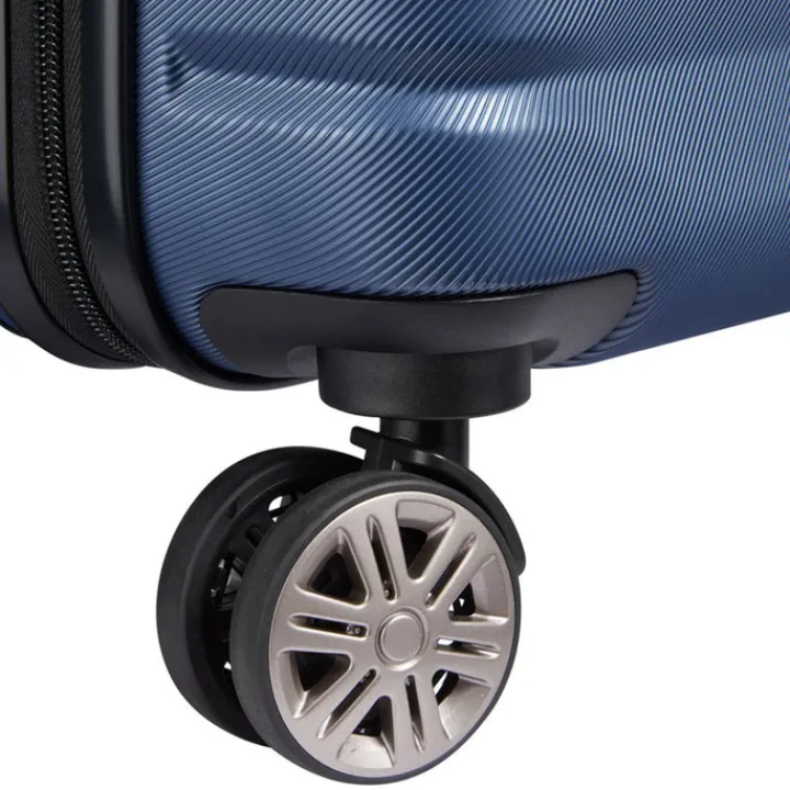 Transavia Trolleys|Ryanair Trolleys>Delsey Air Armour 4 Wheel Slim Cabin Trolley 55/40 night blue