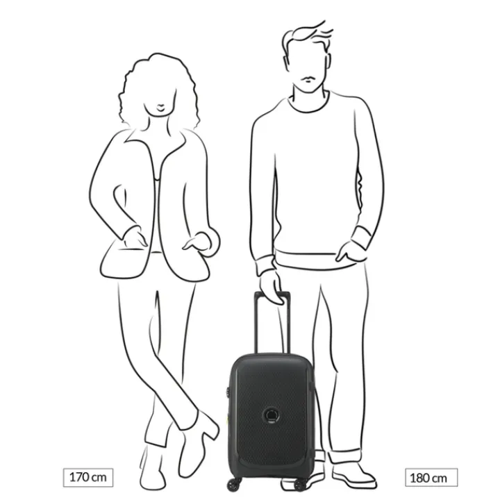 Handbagage Trolleys|Reistrolleys>Delsey Belmont Plus MR Cabin Trolley 55/35 Expandable red