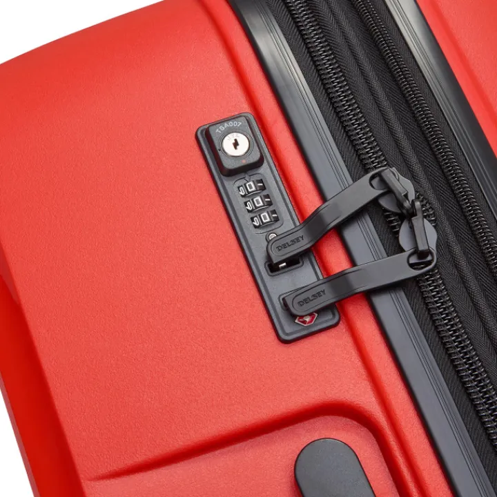 Handbagage Trolleys|Reistrolleys>Delsey Belmont Plus MR Cabin Trolley 55/35 Expandable red