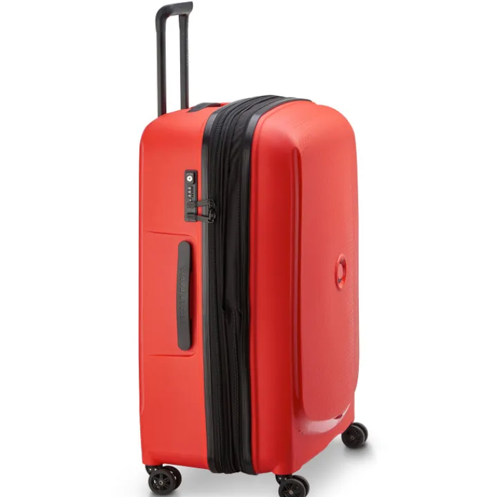 Reistrolleys|Reiskoffers>Delsey Belmont Plus MR Trolley L Expandable red