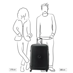 Reistrolleys|Reiskoffers>Delsey Belmont Plus MR Trolley L Expandable black