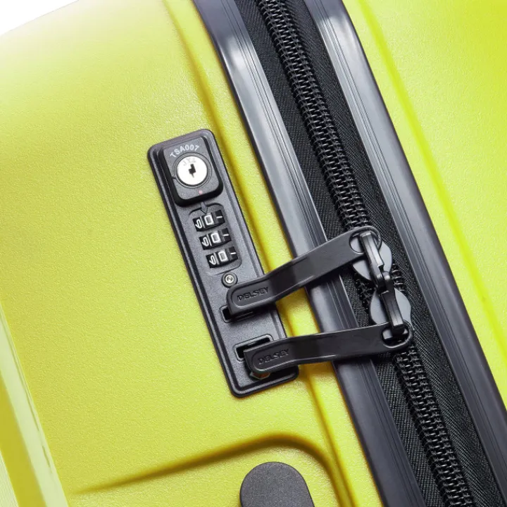 Reistrolleys|Reiskoffers>Delsey Belmont Plus MR Trolley L green chartreuse