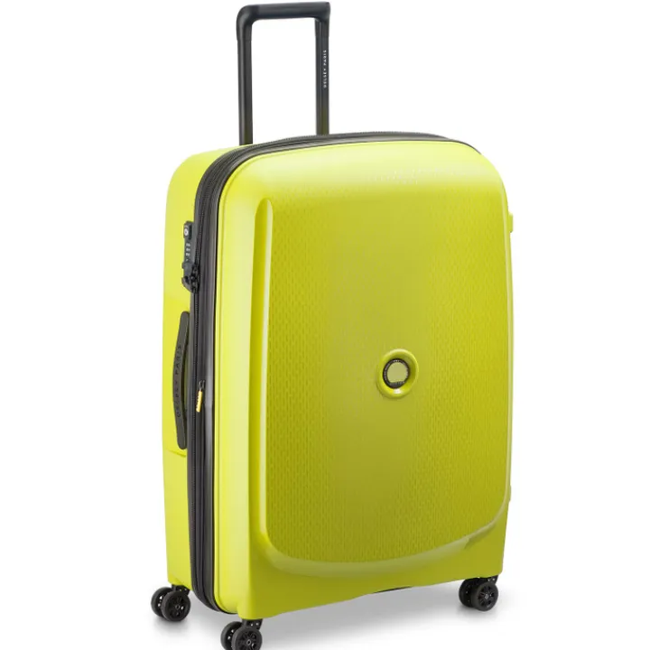 Reistrolleys|Reiskoffers>Delsey Belmont Plus MR Trolley L Expandable green chartreuse
