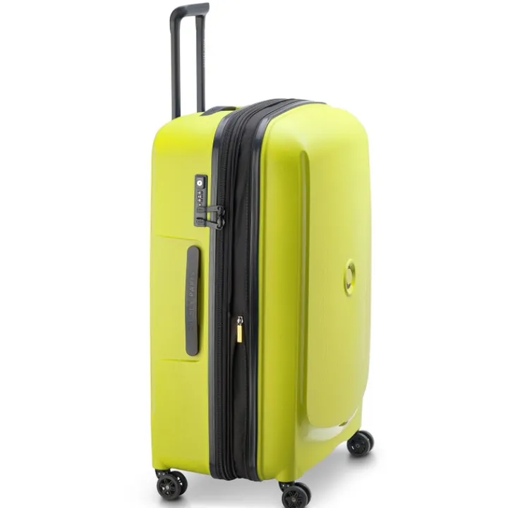 Reistrolleys|Reiskoffers>Delsey Belmont Plus MR Trolley L Expandable green chartreuse