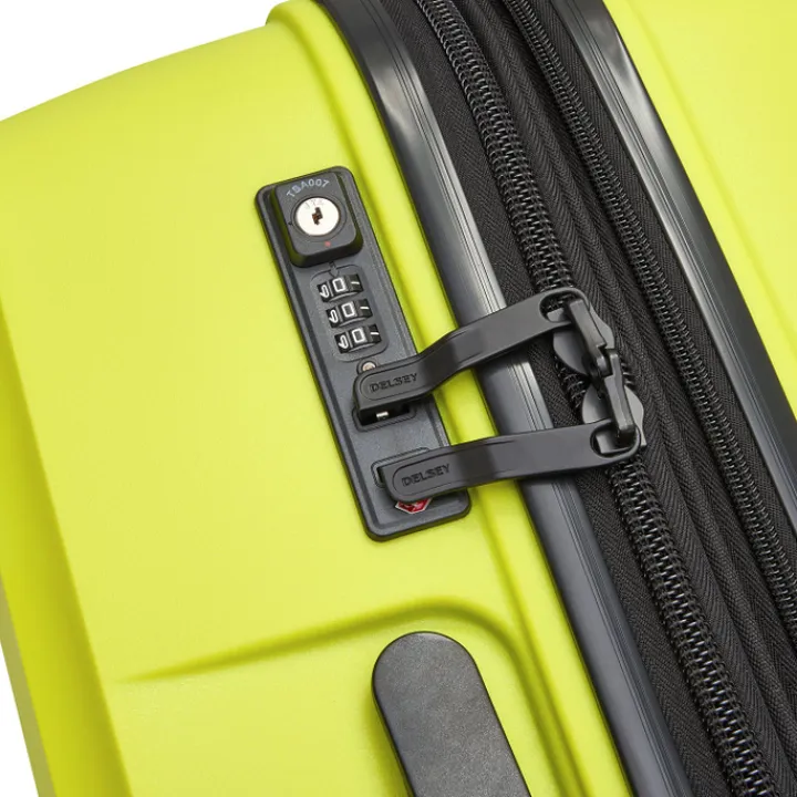 Reistrolleys|Reiskoffers>Delsey Belmont Plus MR Trolley L Expandable green chartreuse