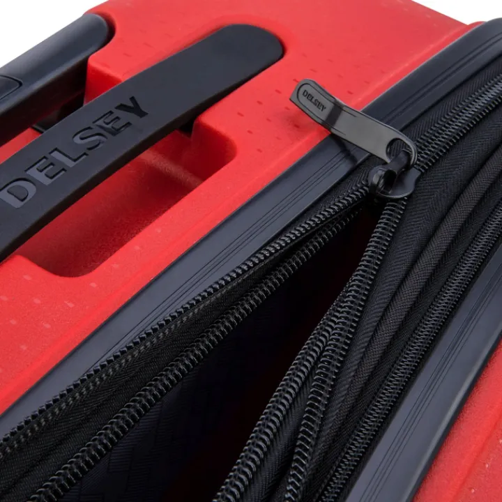 Reistrolleys|Reiskoffers>Delsey Belmont Plus MR Trolley M Expandable red