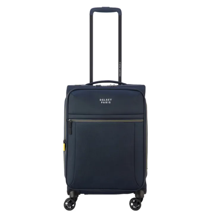 Handbagage Trolleys|Reistrolleys>Delsey Brochant 3 Cabin Trolley 55 Expandable navy blue