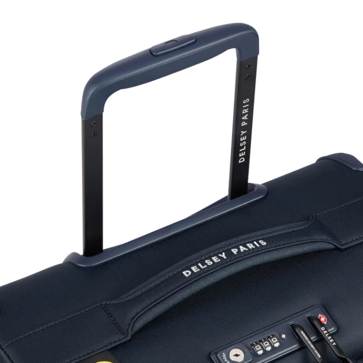 Handbagage Trolleys|Reistrolleys>Delsey Brochant 3 Cabin Trolley 55 Expandable navy blue
