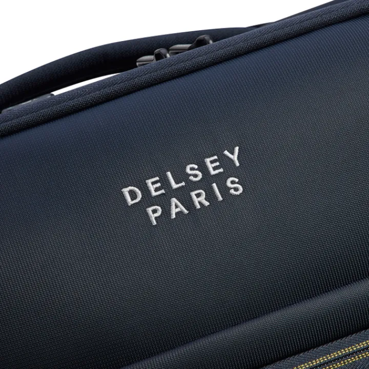 Handbagage Trolleys|Reistrolleys>Delsey Brochant 3 Cabin Trolley 55 Expandable navy blue