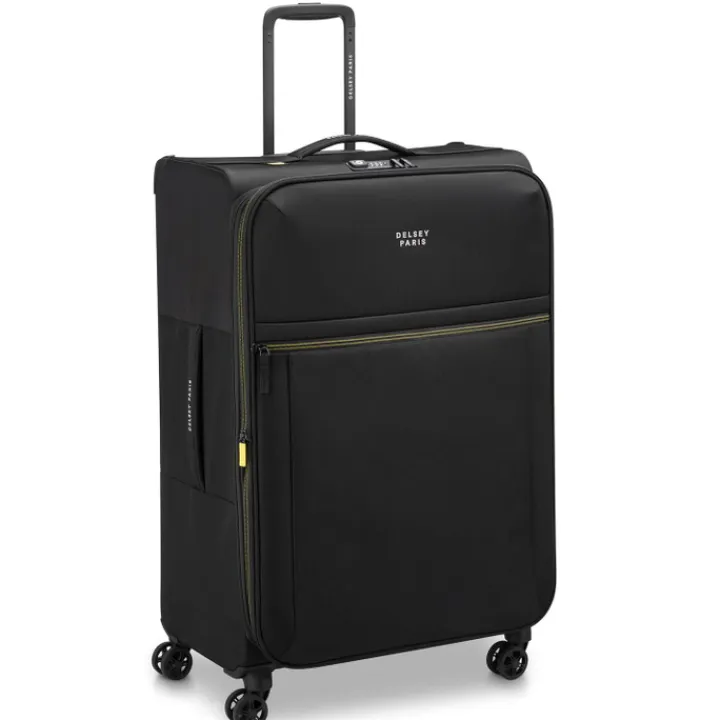 Reistrolleys|Reiskoffers>Delsey Brochant 3 Trolley 78 Expandable black